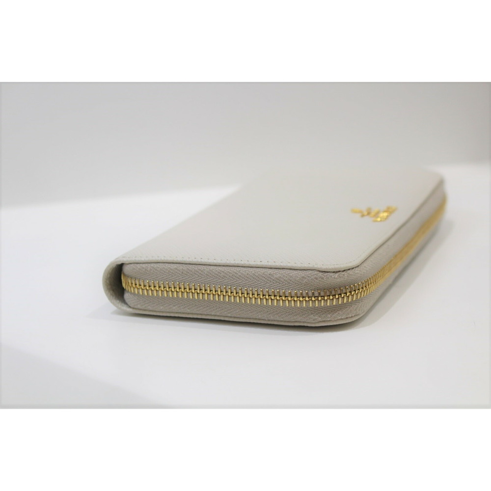 Prada Long Wallet Leather White - Picture 3 of 13